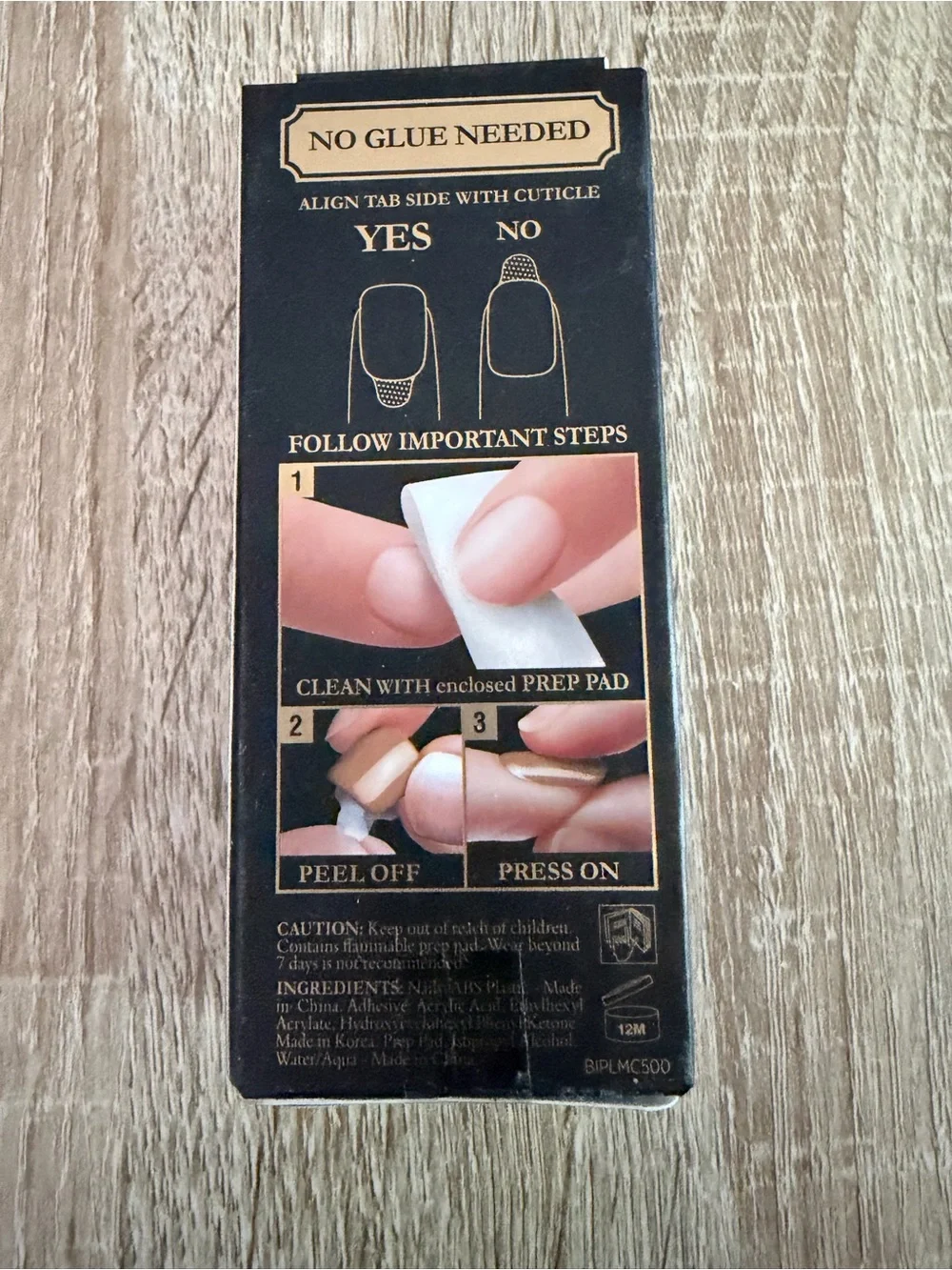 imPRESS Black & Gold Press-On Nail Kit